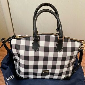 Dooney & Bourke, coated cotton, satchel